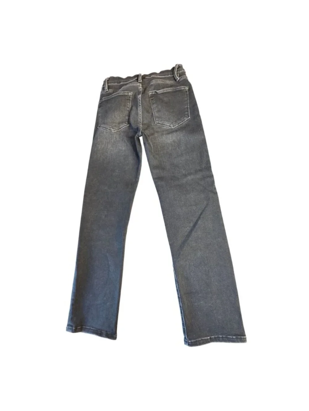 Frame Tinsley Straight Leg Jeans Gray Mid-Rise Stretch Denim Size 26